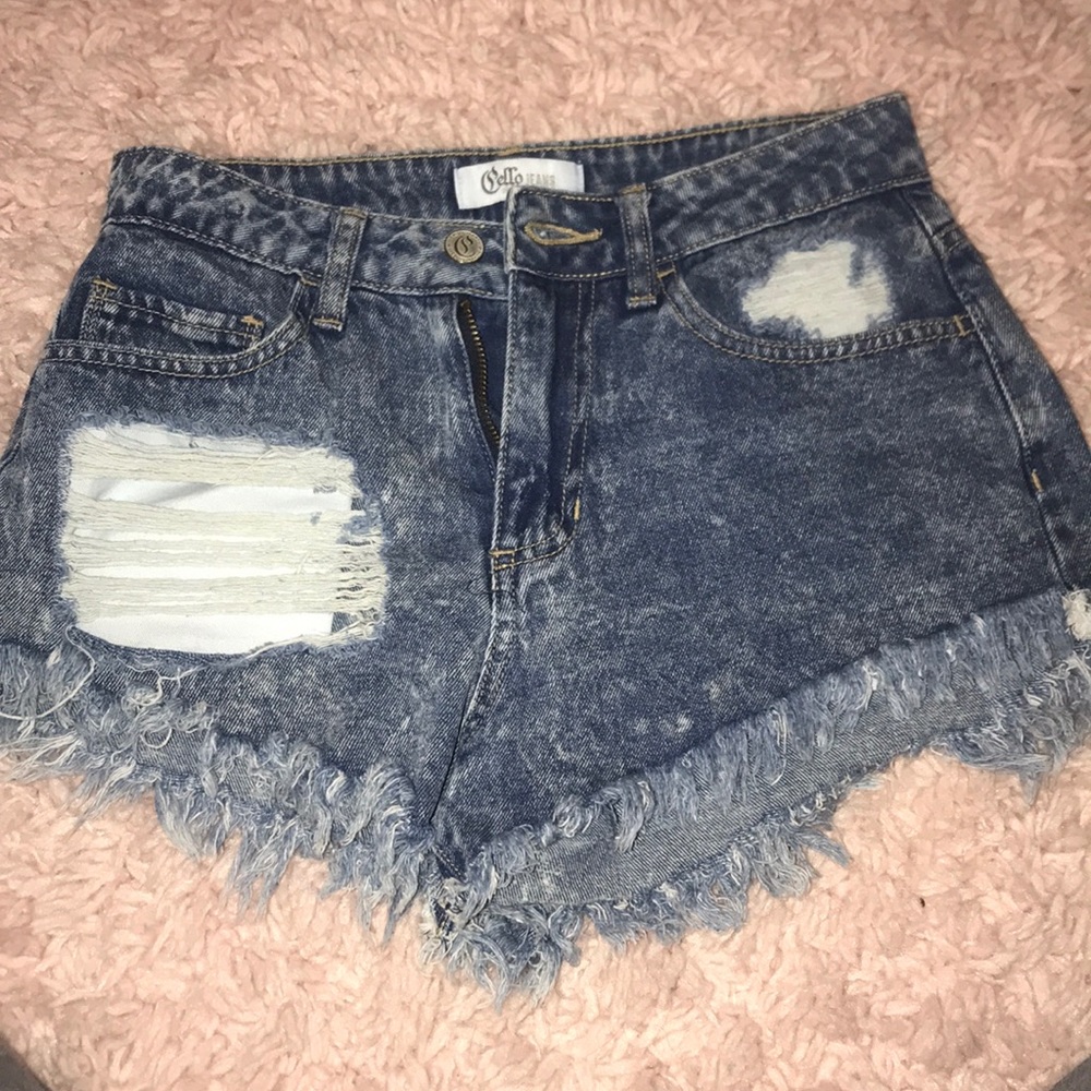 Denim shorts